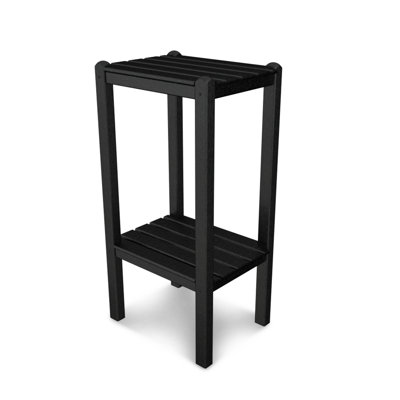 POLYWOOD Two Shelf Bar Side Table