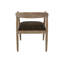 Fauteuil en teck rembourré, fauteuil en bois