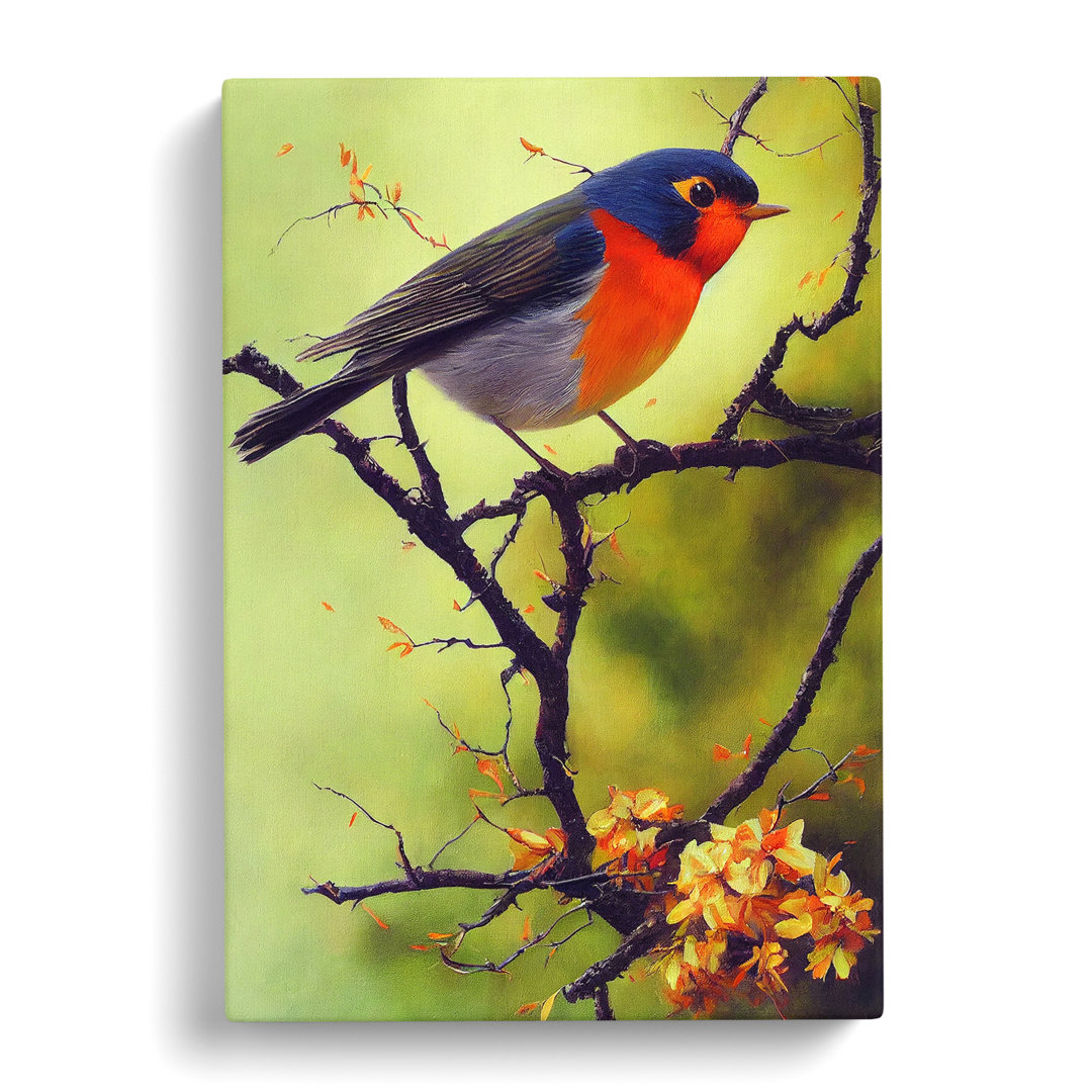 Enyeart Robin Bird Painting Vol.1 - Wrapped Canvas