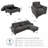 Upholstered L-Shaped Sectional Right Hand Facing-87386297