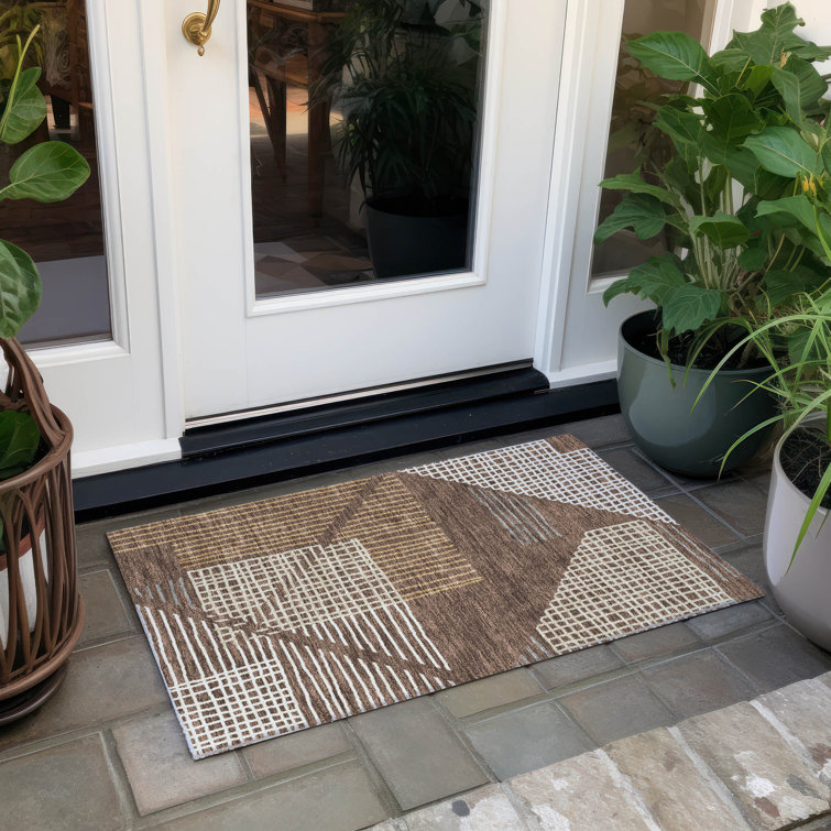 Machine Washable Indoor/Outdoor Jenning ACN2270 Stripes Rug