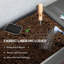 Lit de jardin surélevé pratique, jardinière surélevée en bois, avec roues verrouillables, tables d'appoint, tablette inférieure, trous de bonde-555016553