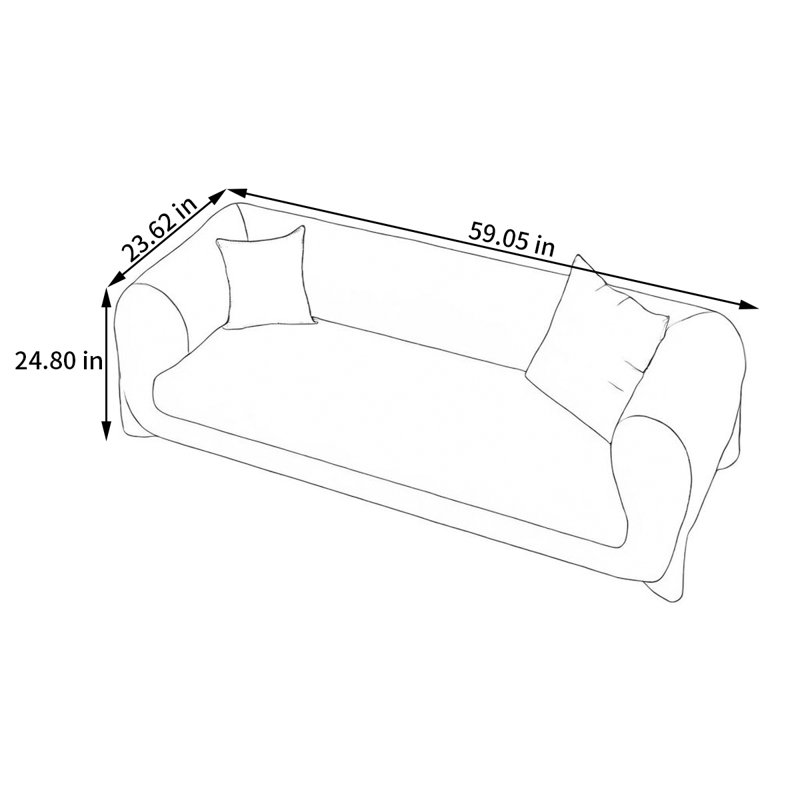 Banc de rangement moderne avec tabouret, Vert, H 24,80 po x l 59,05 po x P 23,62 po