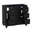Meuble-lavabo noir 36 po Fashion, lavabo non inclus