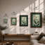 Pale Blooms Study Botanical - Framed Print-1943391856-1943391857