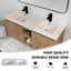Meuble-lavabo mural 48 po avec double lavabo