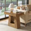 Table de bout d'appoint en bois rustique 24 po à 2 niveaux-204936149