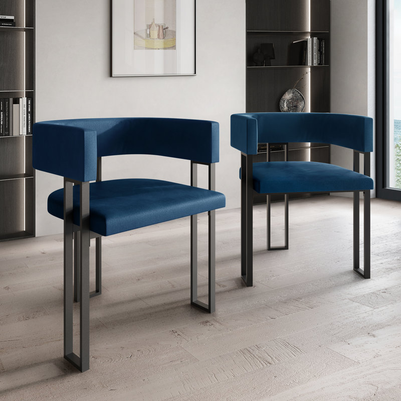 Chaise de salle à manger noire, Marine