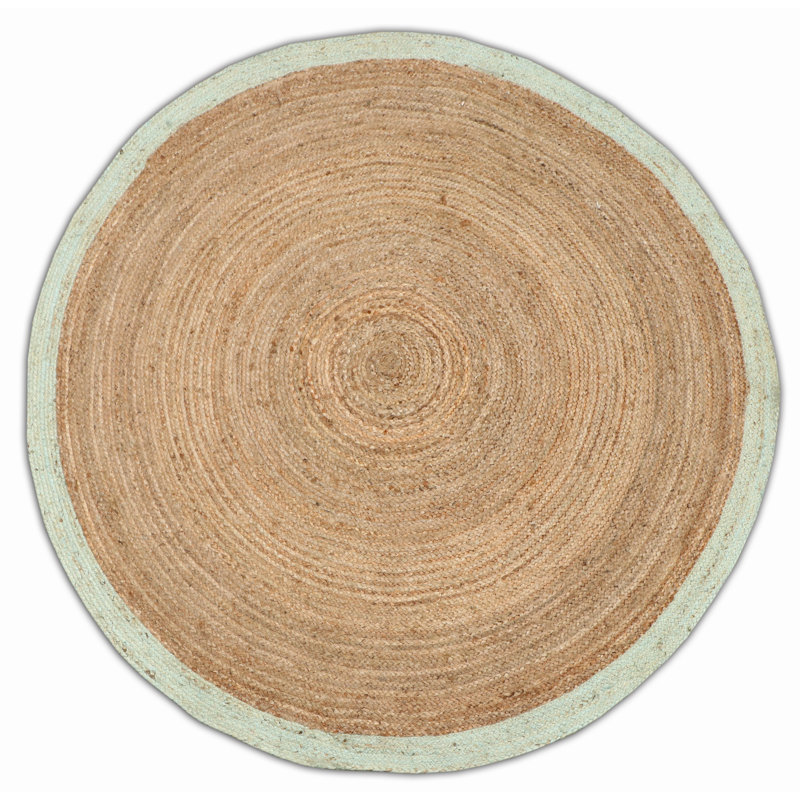 Round Webbe Geometric Hand Woven Area Rug, Round 200cm