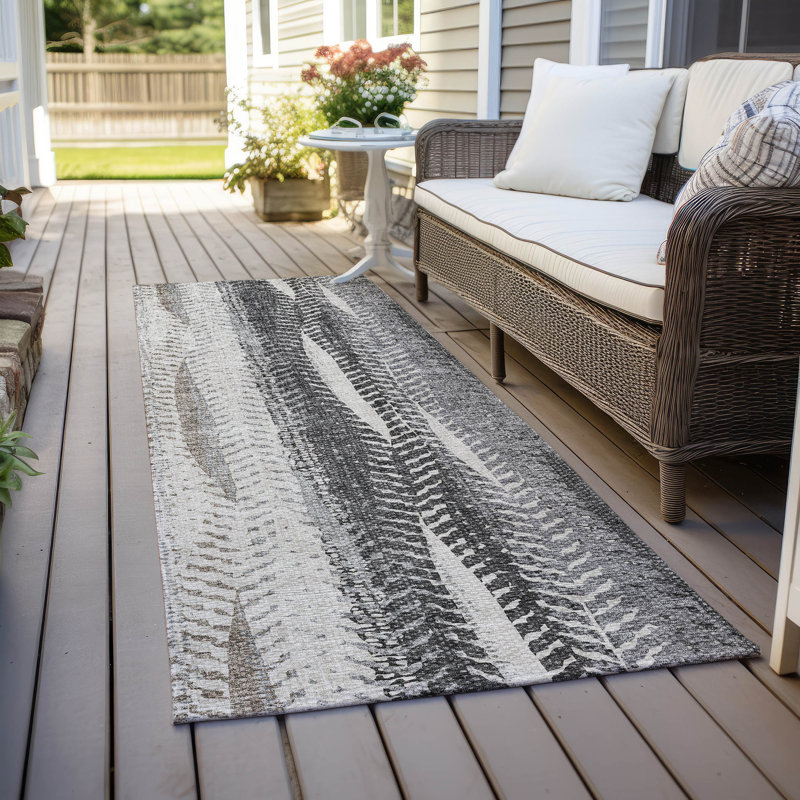 Alta Washable Abstract Indoor / Outdoor Rug, Runner 2'3" x 7'6"