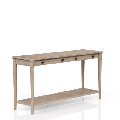 60 po Table large avec finition sable et tiroirs de rangement fonctionnels