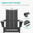 Bruce HDPE Folding Adirondack Chair-1180659096