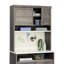 Brun compact, tablettes réglables, rangement pour bureau et artisanat, construction, tablettes arrière pour utilisation dans la cuisine, assemblage rapide, rangement personnalisable