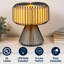 Lampe de table moderne à DEL 12,8 po Zelda-1655667741