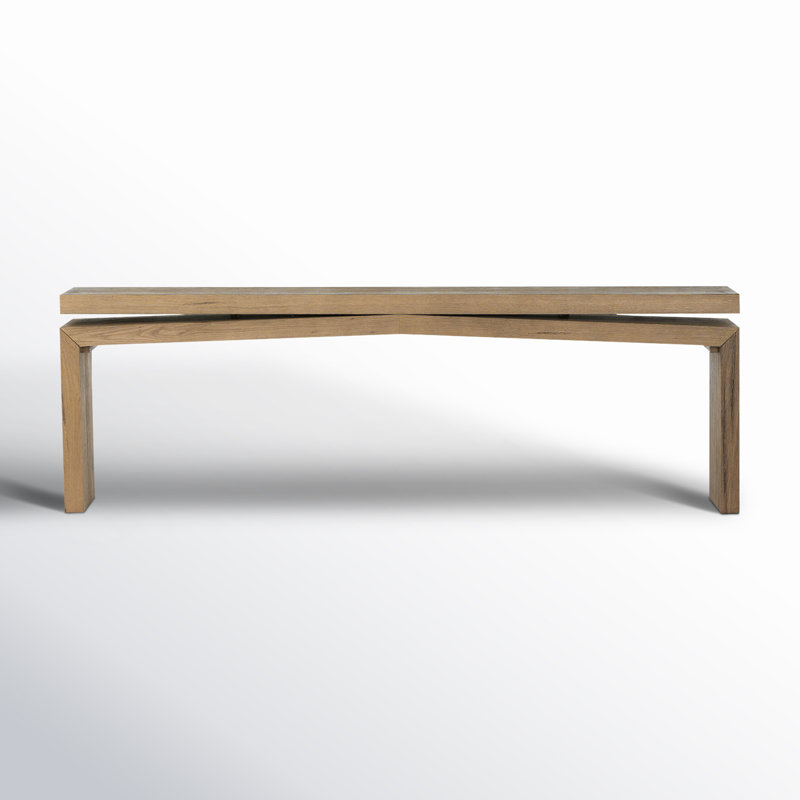 Henn Solid Wood Console Table, 30.75" H x 94" W x 15" D, Worn Oak
