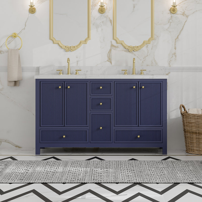 Meuble-lavabo Corena, Marine