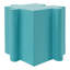 Ensemble de 3 tables de casse-tête artistiques, tables d'appoint modulaires à motif emboîtable (2 convexes et 1 concave), bleu clair et vert clair-428238976