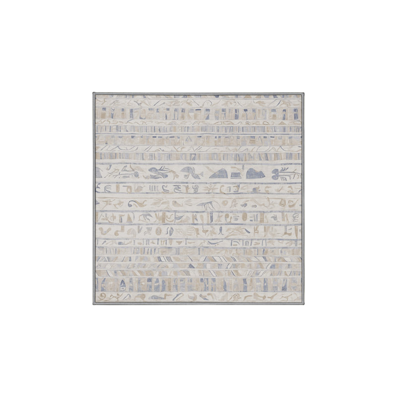 Tapis gris soyeux et moelleux, Rectangle 7 pi x 9 pi