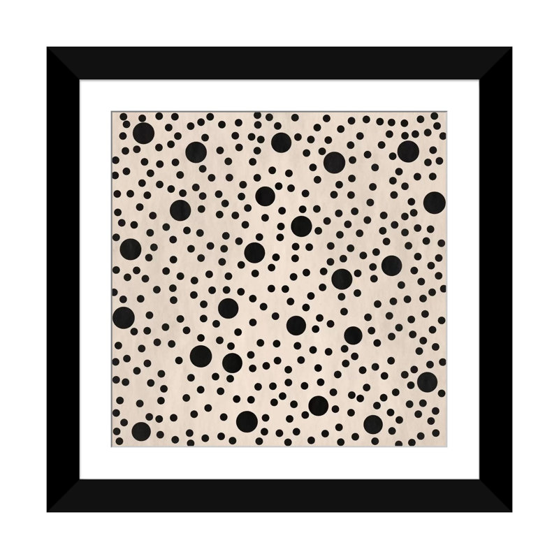 Art sur toile Albree, Papier d'art encadré noir, Blanc, H 24 po x l 24 po x P 1 po