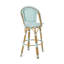 Ensemble de 2 tabourets de bar 29,5 po d'extérieur en rotin et aluminium, finition bambou-479277805
