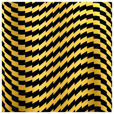 Gold Black Chevron Double Sided Throw Pillows