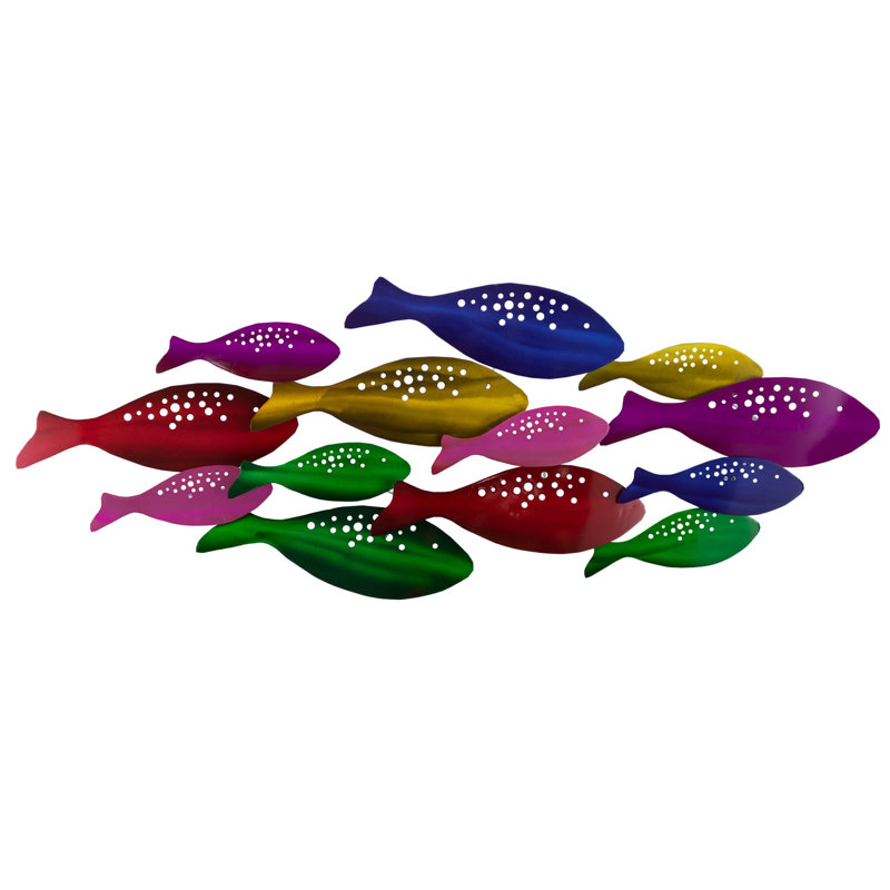 Handmade Coastal Animals Wall Decor on Metal