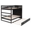 Lit superposé double avec lit gigogne simple et escalier-716038444