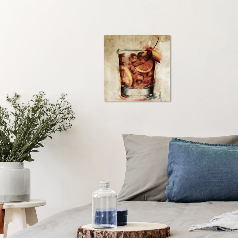 Drinks and Spirits Good Drink Good Time Liquor - reproduction d'art sur toile, H 12 po x l 12 po x P 0,8 po