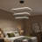 Modern Three-Tier Rectangular LED Chandelier – Adjustable Height-923189966-923189965