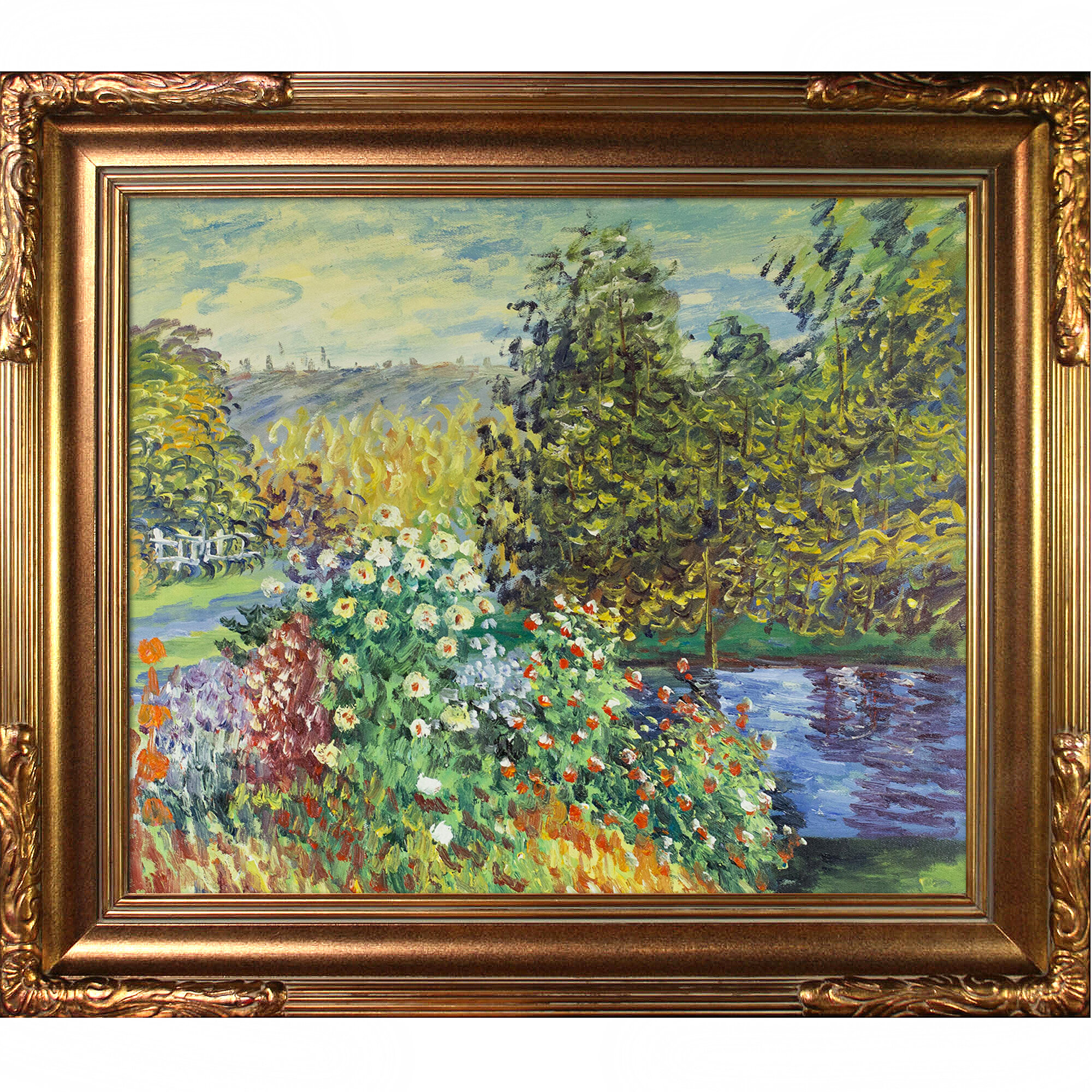 Wildon Home® 'Corner of the Garden' at Montgeron Canvas Art by