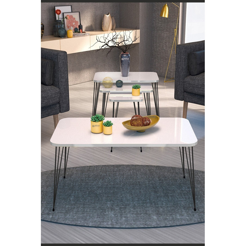 Jonathon 35cm Console Table, White