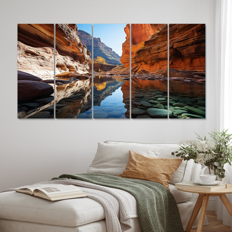 Canyon Enchantment River Landscape & Nature Wall Decor on Metal