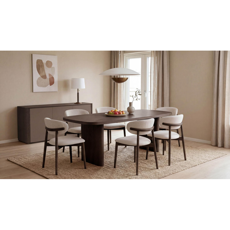Paris Dining Table, 30" H x 62.99" L x 31.5" W, Brown
