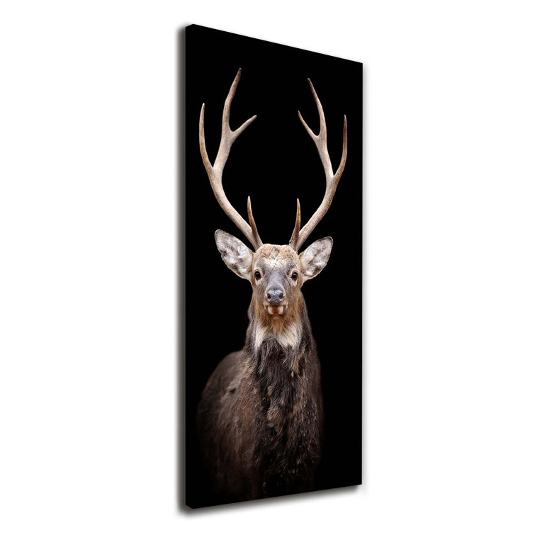 Union Rustic Deer - Wrapped Canvas Art Prints | Wayfair.co.uk