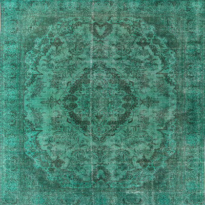 Tapis vert de style oriental