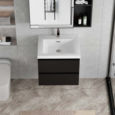 Meuble-lavabo flottant avec lavabo