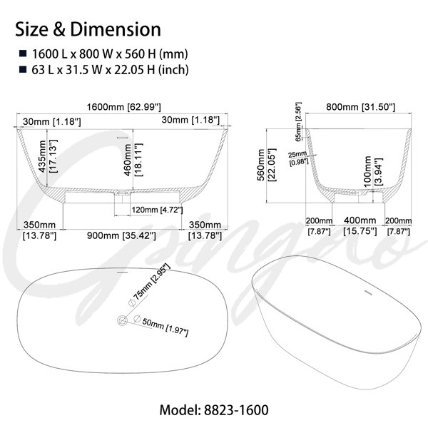 Dimensions du produit