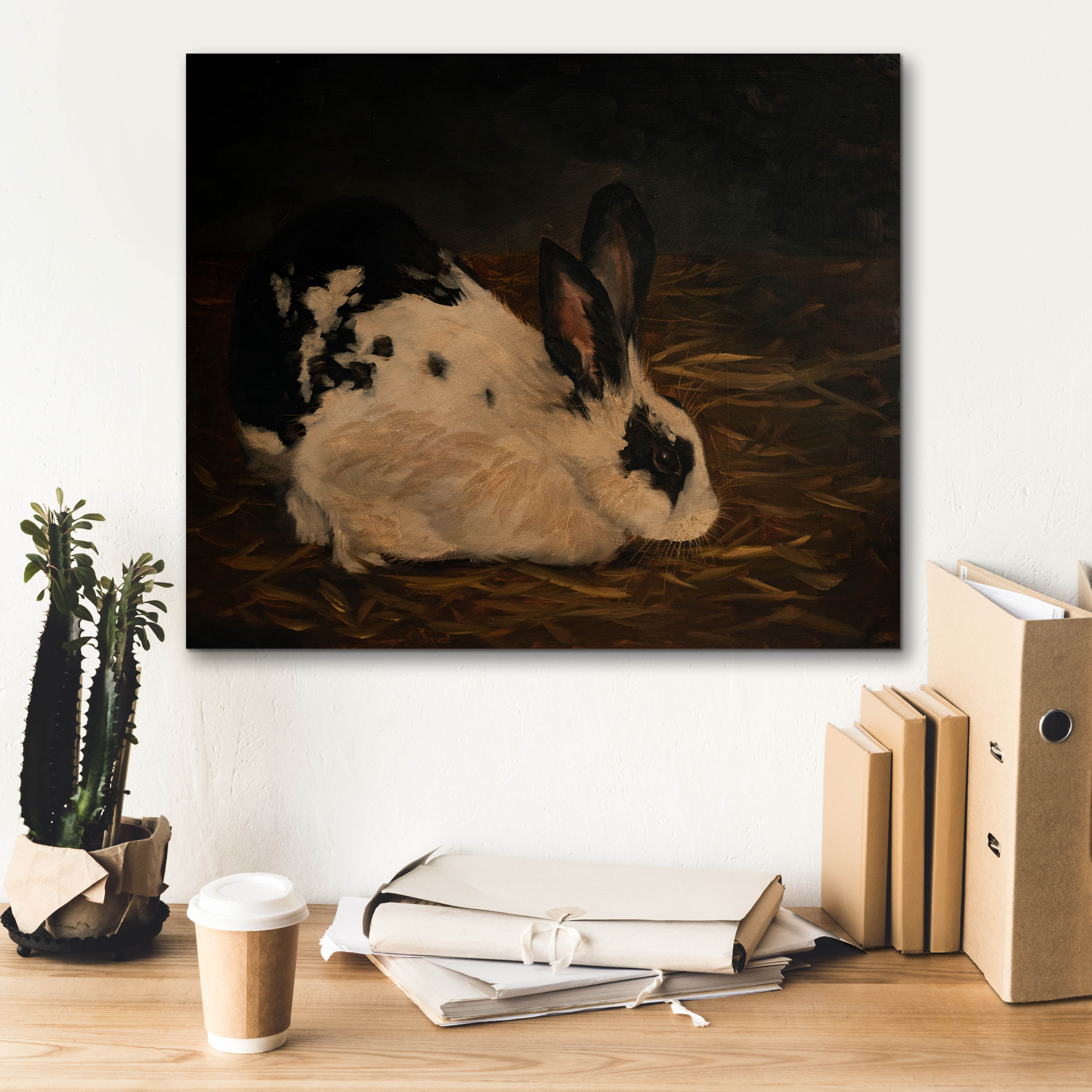 August Grove® 'Resting Bunny Rabbit 5' by Marian Parsons Canvas Wall ...