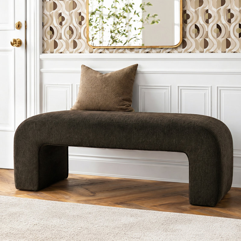 Banc rembourré Ichika, Brown
