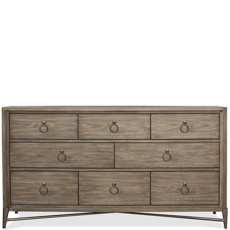 Regan 67" W 8-Drawer Kiln-Dried Dresser, Natural