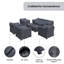 Allcot Wicker/Rattan Outdoor Seating Group Cover