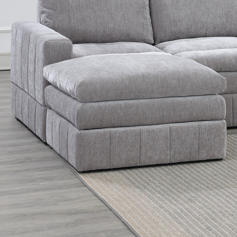 Ensemble modulaire 5 pièces Contemporary, Suède gris