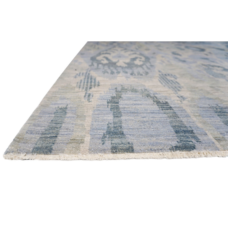 Jazz Hand Knotted Wool Area Rug, Rectangle 8' x 10'