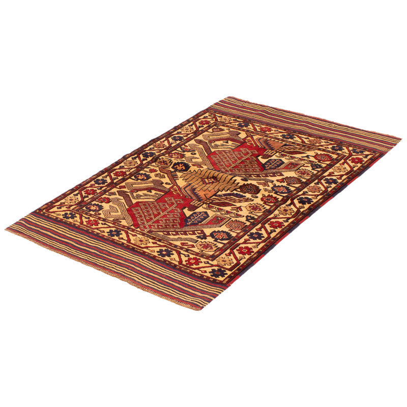 Tapis rouge tadjik 4 pi 1 po x 6 pi 1 po