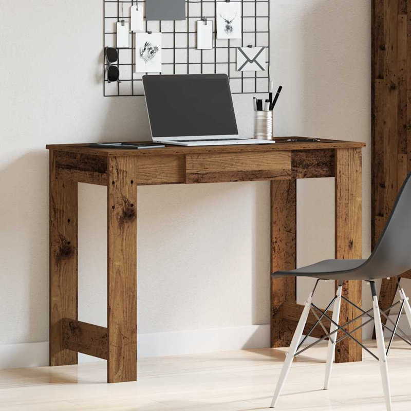 Desk 100X45x75 Cm Engineered Wood, Old Wood