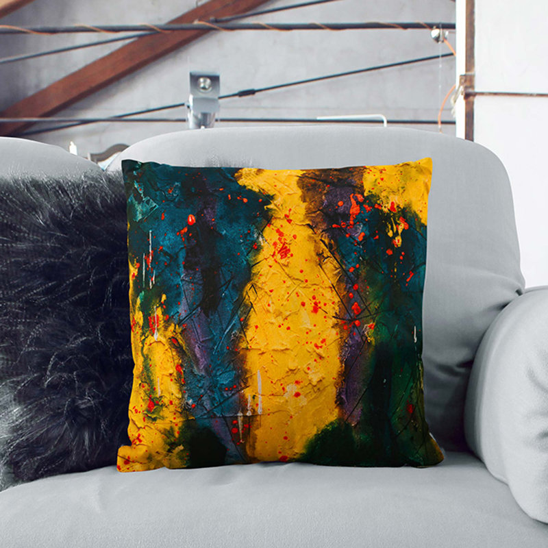 Abstract Square Cushion, 55 x 55 cm