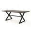 Outdoor Aluminum Dining Table with Steel Frame