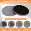 Ensemble de sous-verres en terre à diatomées super absorbants 6 pièces avec support - Sous-verres gris à séchage rapide de 4 pouces pour boissons, sous-verre en pierre robuste avec base en velours, décoration intérieure anti-rayures pour café