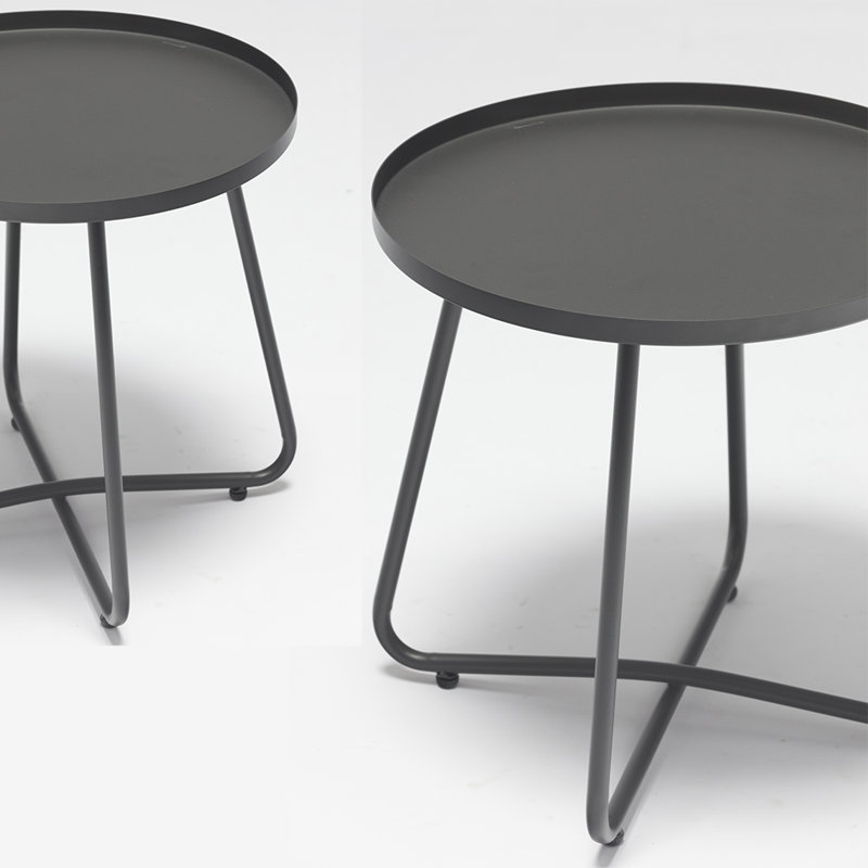 Pioche Round Aluminum Outdoor Side Table