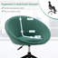 Orren Ellis - Ensemble de 2 chaises de bureau pivotantes réglables avec roulettes flexibles - bleu-1580934670